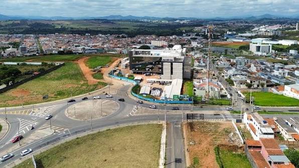 Vista aérea do entorno no bairro Santa Branca